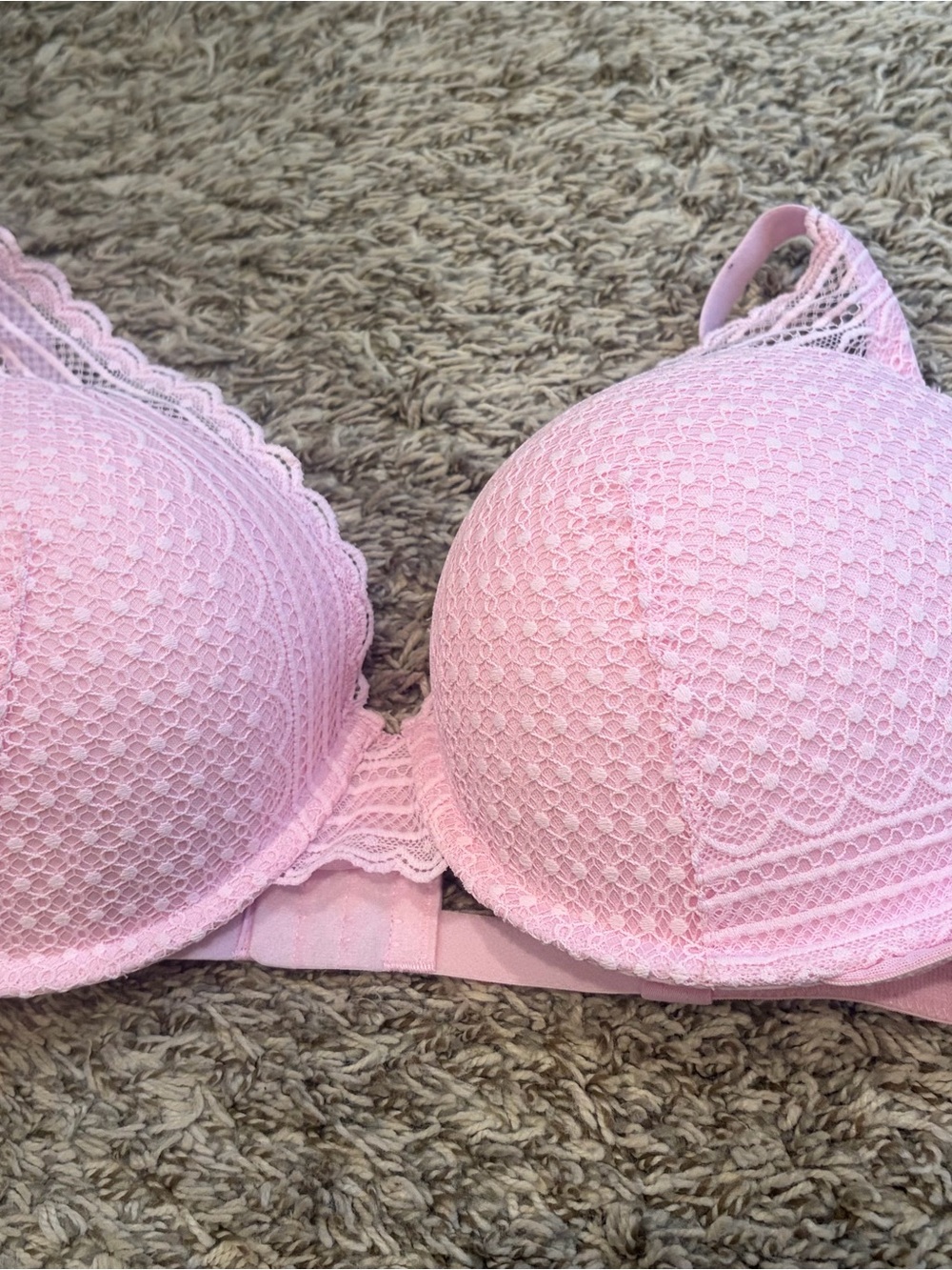 Light Pink Lace Push-Up Bra